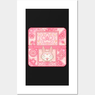 Cherry Blossom Handheld Pixel Art Posters and Art